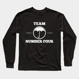 team number four - umbrella academy Long Sleeve T-Shirt